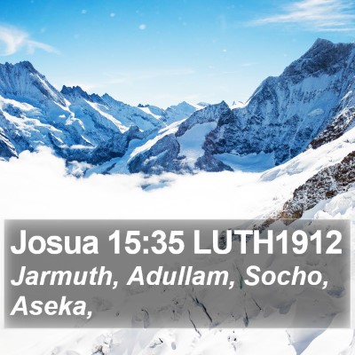 Josua 15:35 LUTH1912 Bible Verse Image