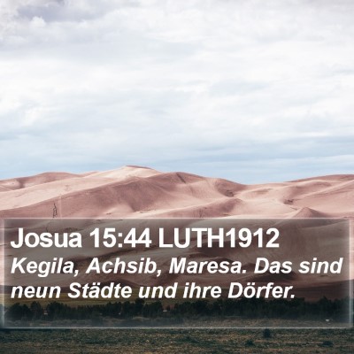 Josua 15:44 LUTH1912 Bible Verse Image