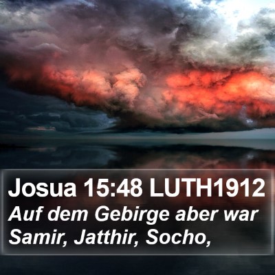 Josua 15:48 LUTH1912 Bible Verse Image