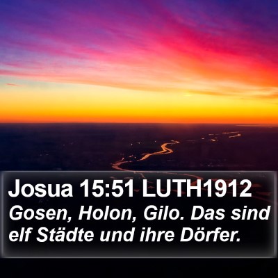 Josua 15:51 LUTH1912 Bible Verse Image