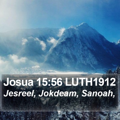 Josua 15:56 LUTH1912 Bible Verse Image