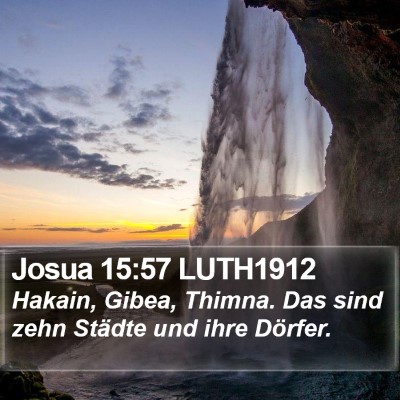 Josua 15:57 LUTH1912 Bible Verse Image