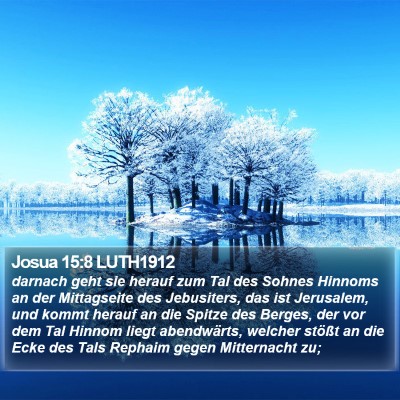 Josua 15:8 LUTH1912 Bible Verse Image