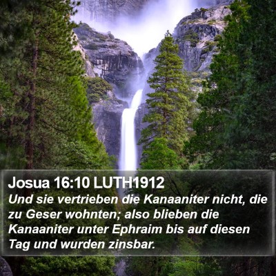 Josua 16:10 LUTH1912 Bible Verse Image