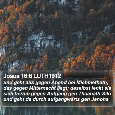 Josua 16:6 LUTH1912 Bible Verse Image