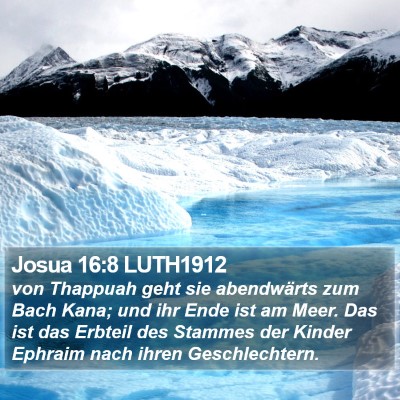 Josua 16:8 LUTH1912 Bible Verse Image