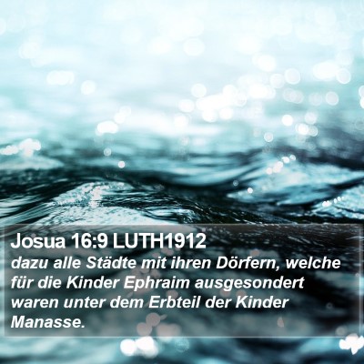 Josua 16:9 LUTH1912 Bible Verse Image