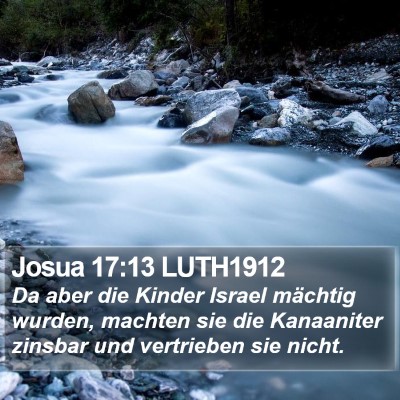Josua 17:13 LUTH1912 Bible Verse Image