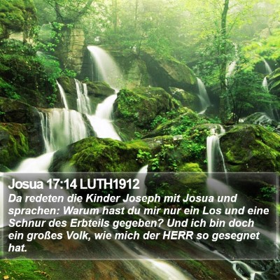 Josua 17:14 LUTH1912 Bible Verse Image