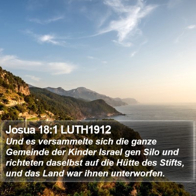 Josua 18:1 LUTH1912 Bible Verse Image