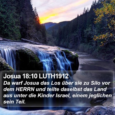 Josua 18:10 LUTH1912 Bible Verse Image