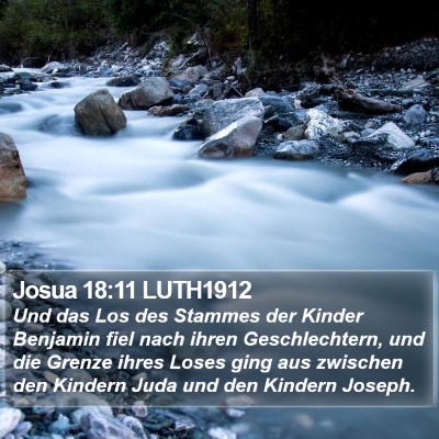 Josua 18:11 LUTH1912 Bible Verse Image