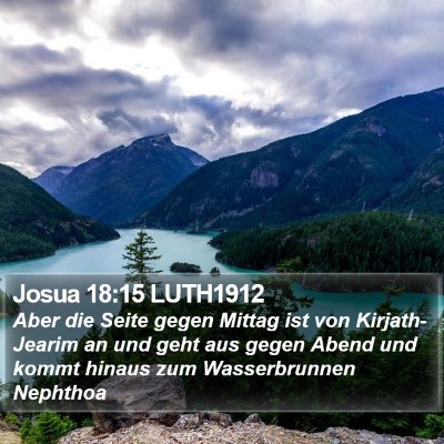 Josua 18:15 LUTH1912 Bible Verse Image