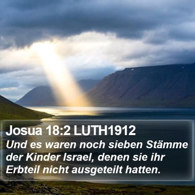 Josua 18:2 LUTH1912 Bible Verse Image