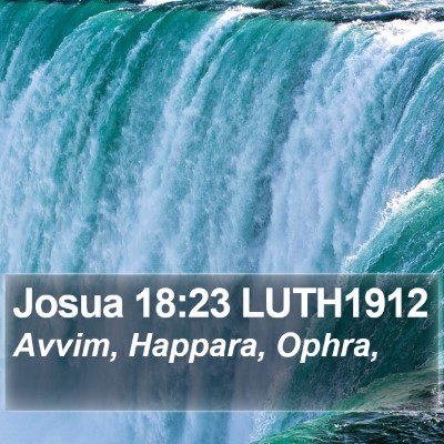 Josua 18:23 LUTH1912 Bible Verse Image