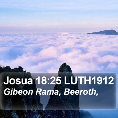 Josua 18:25 LUTH1912 Bible Verse Image