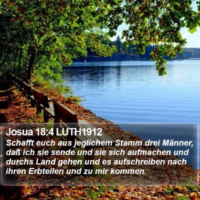 Josua 18:4 LUTH1912 Bible Verse Image
