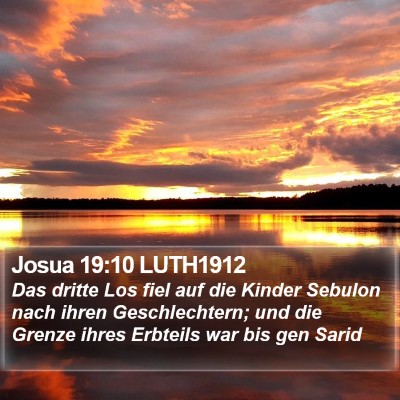 Josua 19:10 LUTH1912 Bible Verse Image