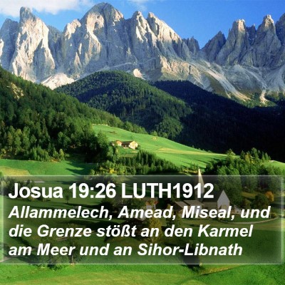 Josua 19:26 LUTH1912 Bible Verse Image