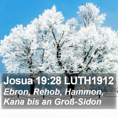 Josua 19:28 LUTH1912 Bible Verse Image