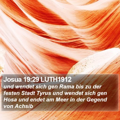Josua 19:29 LUTH1912 Bible Verse Image