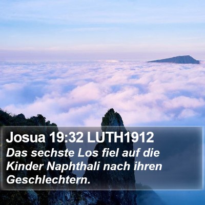 Josua 19:32 LUTH1912 Bible Verse Image