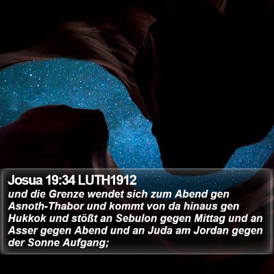 Josua 19:34 LUTH1912 Bible Verse Image