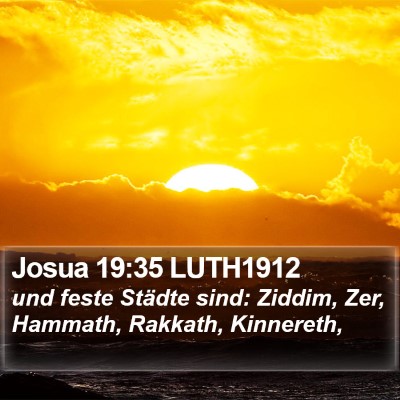 Josua 19:35 LUTH1912 Bible Verse Image