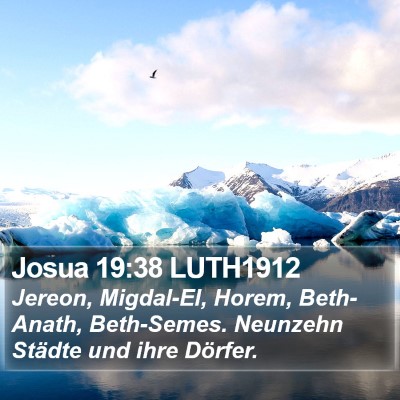 Josua 19:38 LUTH1912 Bible Verse Image