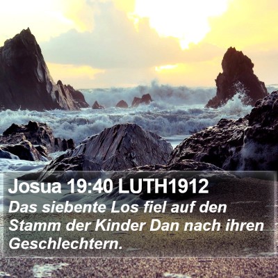 Josua 19:40 LUTH1912 Bible Verse Image