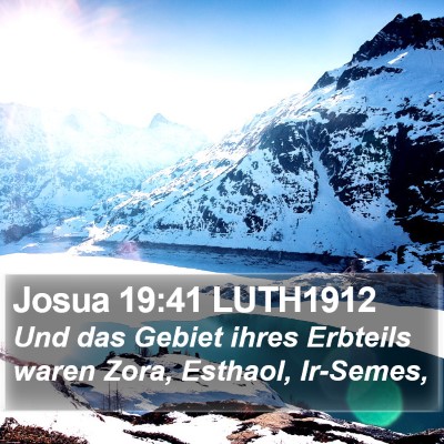 Josua 19:41 LUTH1912 Bible Verse Image