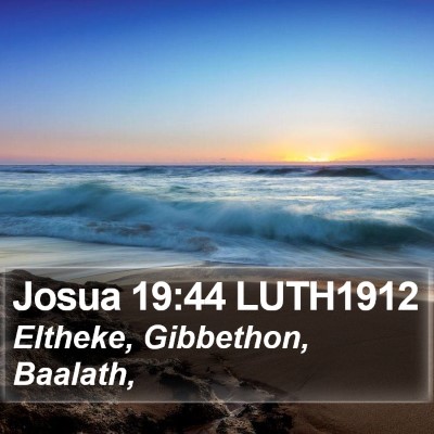 Josua 19:44 LUTH1912 Bible Verse Image