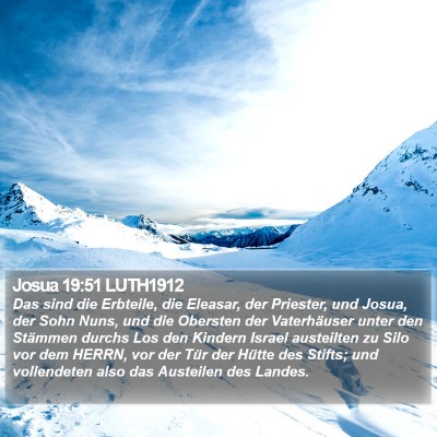 Josua 19:51 LUTH1912 Bible Verse Image