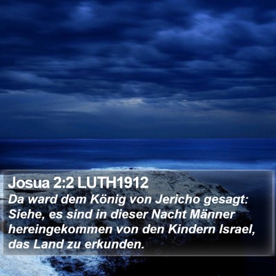 Josua 2:2 LUTH1912 Bible Verse Image