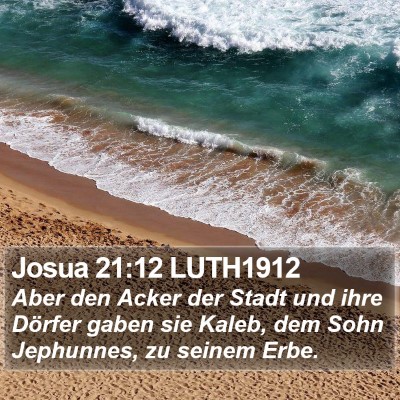 Josua 21:12 LUTH1912 Bible Verse Image
