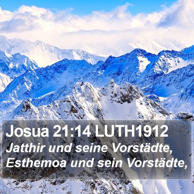 Josua 21:14 LUTH1912 Bible Verse Image