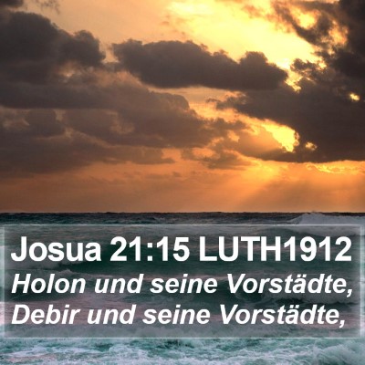 Josua 21:15 LUTH1912 Bible Verse Image