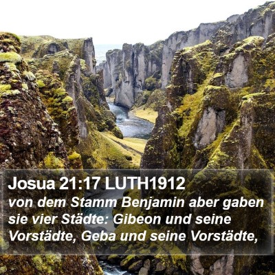 Josua 21:17 LUTH1912 Bible Verse Image