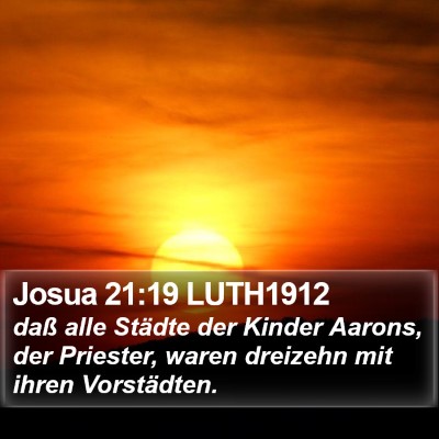 Josua 21:19 LUTH1912 Bible Verse Image
