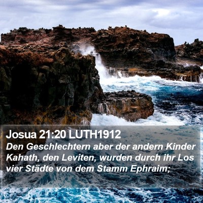Josua 21:20 LUTH1912 Bible Verse Image
