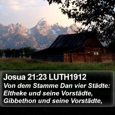 Josua 21:23 LUTH1912 Bible Verse Image