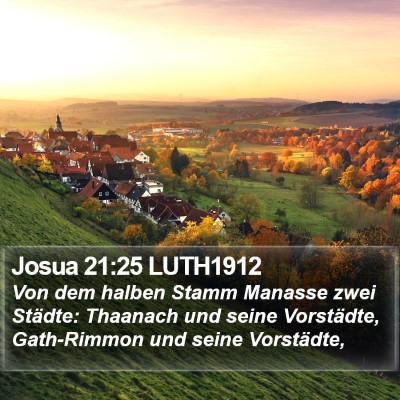 Josua 21:25 LUTH1912 Bible Verse Image