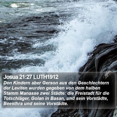 Josua 21:27 LUTH1912 Bible Verse Image