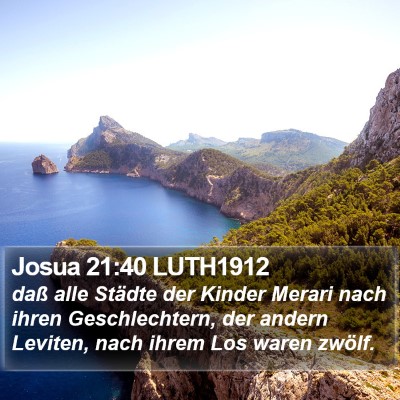 Josua 21:40 LUTH1912 Bible Verse Image