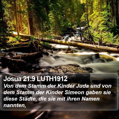 Josua 21:9 LUTH1912 Bible Verse Image