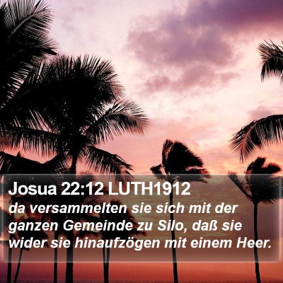 Josua 22:12 LUTH1912 Bible Verse Image