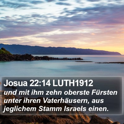 Josua 22:14 LUTH1912 Bible Verse Image
