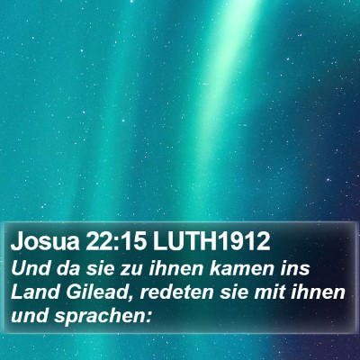 Josua 22:15 LUTH1912 Bible Verse Image