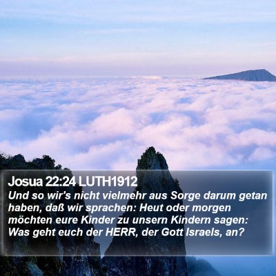 Josua 22:24 LUTH1912 Bible Verse Image