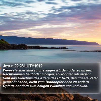 Josua 22:28 LUTH1912 Bible Verse Image
